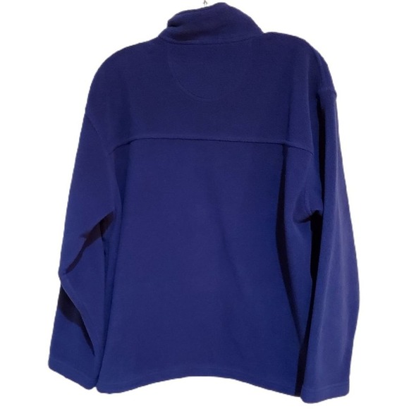 Men's Size Medium Alpine Tek Fleece Jacket Shacket Outdoors Soft Navy Blue - Picture 2 of 11